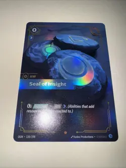 Seal of Insight OGN 120/298 Epic Riftbound League of Legends TCG Card Game CCG - Image 4