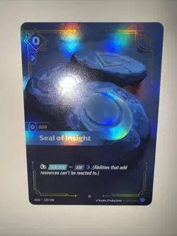Seal of Insight OGN 120/298 Epic Riftbound League of Legends TCG Card Game CCG - Image 5