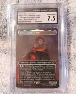 MTG Magic the Gathering LOTR Lord of the Rings Foil Frodo Sauron's Bane CGC 7.5 - Image 1