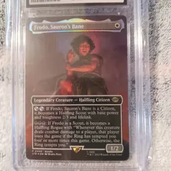 MTG Magic the Gathering LOTR Lord of the Rings Foil Frodo Sauron's Bane CGC 7.5 - Image 2