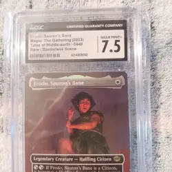 MTG Magic the Gathering LOTR Lord of the Rings Foil Frodo Sauron's Bane CGC 7.5 - Image 3