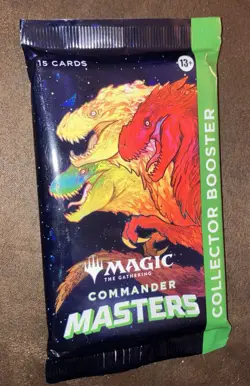 Magic: The Gathering Commander Masters Collector Booster Pack Factory Sealed 🦖 - Image 1