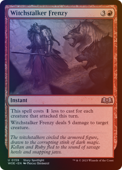 Witchstalker Frenzy - WOE #159 | FOIL | NM | MTG - Image 1
