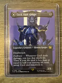 Magic The Gathering Final Fantasy Borderless Cecil, Dark Knight #0380 - Image 1
