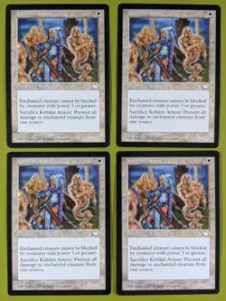 Kithkin Armor x4 Weatherlight 4x Playset Magic the Gathering MTG - Image 1