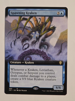 Spawning Kraken R360 Regular (Extended Art) Commander 2021 Magic the Gathering - Image 1