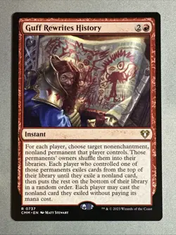 MTG / Guff Rewrites History / CMM / #737 / Regular / Rare / NM - Image 1