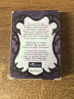 MTG *Tempest Empty Tournament Starter Deck Box* (Used) Magic the Gathering - Image 5