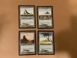 MTG Magic Island Set x4 Signed Artist Proof Mirage MIR Douglas Shuler #SS - Image 1