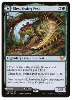 MTG - 1 x Blex, Vexing Pest / Search for Blex - Mythic - Strixhaven (STX) - M/NM - Image 1