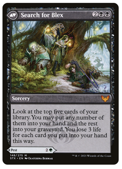 MTG - 1 x Blex, Vexing Pest / Search for Blex - Mythic - Strixhaven (STX) - M/NM - Image 2