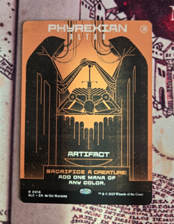 MTG Phyrexian Altar Borderless Secret Lair Encyclopedia of Magic NM - Image 1