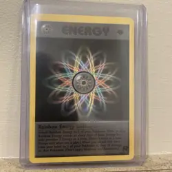 Rainbow Energy 80/82 - 1st Edition Non-Holo WOTC TCG-Team Rocket Pokemon Card - Image 1