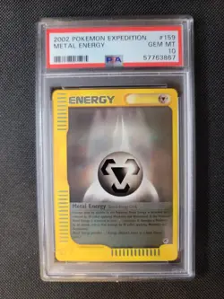 2002 Pokemon Expedition 159 Metal Energy PSA 10 WoTC - Image 1