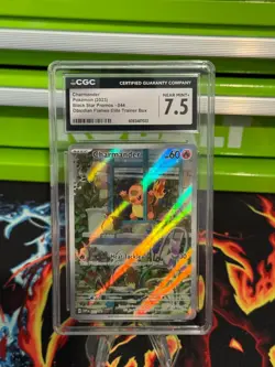 2023 POKEMON OBSIDIAN FLAMES ETB PROMOS #044 CHARMANDER CGC 7.5 - Image 1