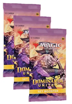 Dominaria United - Set Booster Pack x3 - Magic The Gathering - MTG - (Sealed) - Image 1