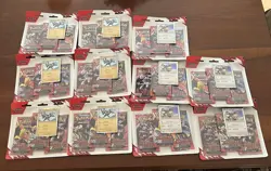 Lot of 11:Pokemon Destined Rivals 3-Pack Blister (6)Zebstrika and (5)Kangaskhan - Image 2