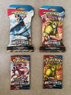 Bundle of Empty Booster Pack Battle Styles Blister TCG Pokemon - Image 1