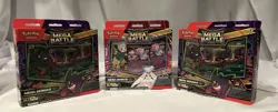 Lot of 3 Pokemon TCG Mega Battle Decks Mega Gengar and Mega Diancie New + Sealed - Image 1