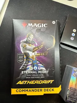 MTG Aetherdrift Commander Deck Eternal Might sealed deck / open box - Image 1
