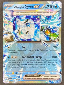 Pokemon Wellspring Mask Ogerpon ex 064/167 TWM Twilight Masquerade NM - Image 1