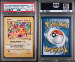 PSA 10 Pokemon Celebrations Classic Collection Holo Birthday _____’s Pikachu #24 - Image 1