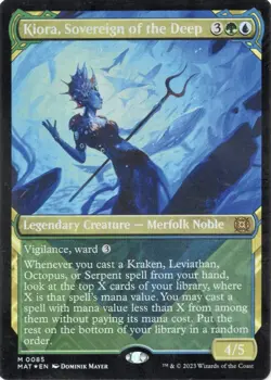 Kiora, Sovereign of the Deep (Showcase) #85 (Foil) NM March of the Machine Magic - Image 1