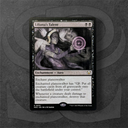 Liliana's Talent • Rare Enchantment - Aura • March of the Machine Commander MOC - Image 1