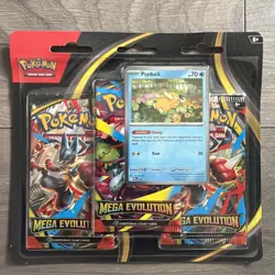 Pokemon TCG - Mega Evolution 3 Pack Blister - Sealed - Psyduck - Image 1