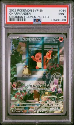 Obsidian Flames Charmander Pokemon Center ETB Promo SVP 044 PSA 9 Mint - Image 1