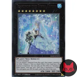Yugioh Teardrop the Rikka Queen MAZE-EN053 Ultra Rare 1st Edition NM - Image 1