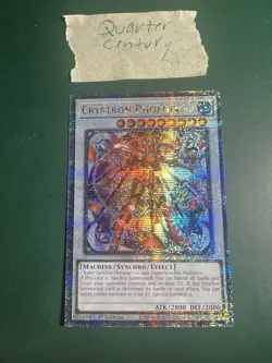 Crystron Phoenix 1st Edition Quarter Century Secret Rare RA04-EN058 Yu-Gi-Oh! - Image 2
