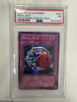 2002 Yu-Gi-Oh! Promo Skull Dice The Eternal Duelist Soul PSA 7 003 - Image 1