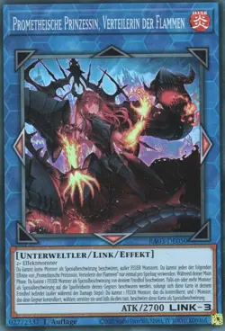 yugioh Prometheische Prinzessin, Verteilerin der Flammen RA03-DE050 ULTRA RARE D - Image 1