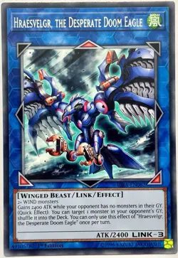 RIRA-EN082 Hraesvelgr, the Desperate Doom Eagle - Rare 1st Ed Near Mint YuGiOh - Image 1