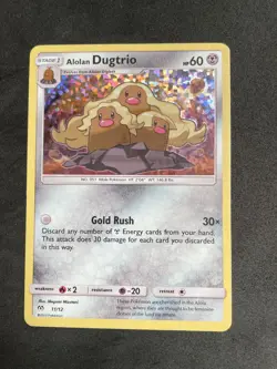 Pokemon TCG Alolan Dugtrio McDonald's Promos 2019 Holo Card 11/12 LP - Image 1