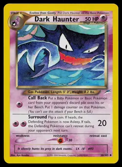 Pokemon Card - Dark Haunter Neo Destiny 36/105 Uncommon Non Holo - Image 1