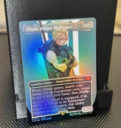 MTG x Final Fantasy: Cloud, Midgar Mercenary Borderless Foil FIN 375 Mythic - Image 1