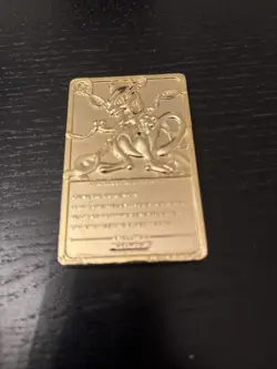 Vintage 1999 Burger King Pokemon 23k Gold Plated Mewtwo Collectible Card - Image 5
