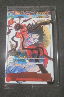 1x One Piece OP-13 3rd Anniversary Winner Promotion Cards Sealed - Image 1