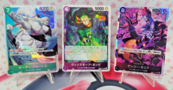 One Piece Japanese Wings of the Captain OP06 3 Card R/SR Holo Lot NM - Image 1