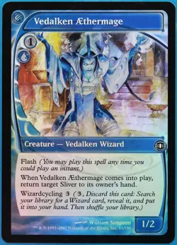 Vedalken AEthermage FOIL Future Sight NM Blue Common CARD (492442) ABUGames - Image 1