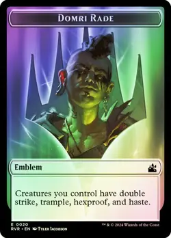 Domri Rade Emblem Token FOIL - 0020 - Ravnica Remastered RVR MTG - Image 1