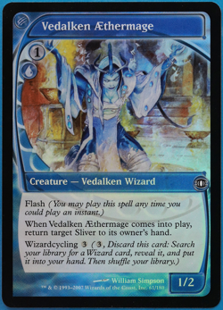 Vedalken AEthermage FOIL Future Sight NM Blue Common CARD (496106) ABUGames - Image 1