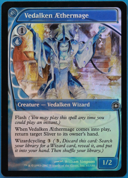 Vedalken AEthermage FOIL Future Sight NM Blue Common CARD (496105) ABUGames - Image 1