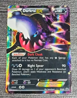 Pokemon TCG Darkrai EX BW Black Star Promo Card Holo Rare 2012 Toyata Beach - Image 1