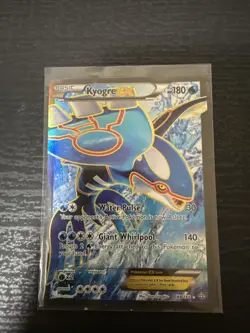 Kyogre EX Primal Clash Ultra Rare Full Art Holo Card 148/160 LP Condition - Image 1