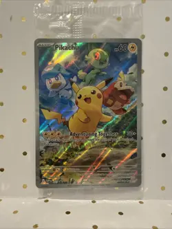 5 Sealed Cards - Pokemon TCG Pikachu 027 Promo Holo Black Star - Image 2