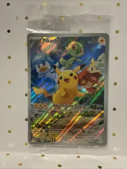 5 Sealed Cards - Pokemon TCG Pikachu 027 Promo Holo Black Star - Image 4