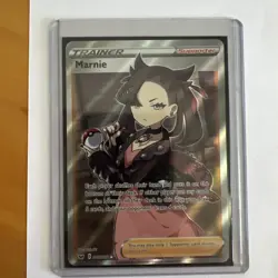 Pokemon TCG Sword & Shield Marnie Trainer Full Art Holo Card 200/202 - Image 3